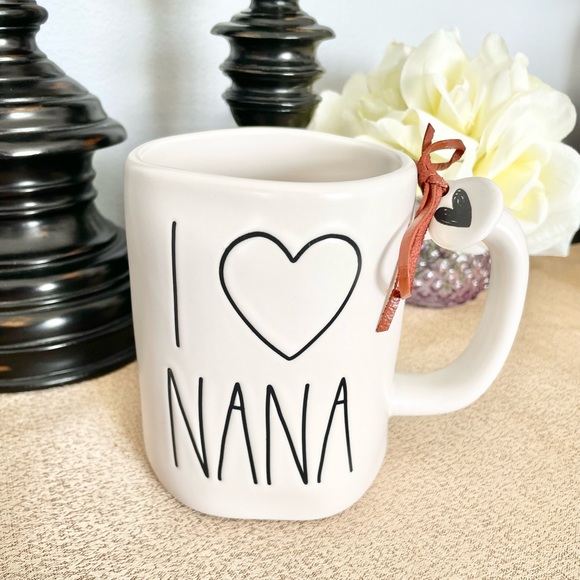 🆕Rae Dunn I LOVE ❤️ NANA Ceramic Mug and Charm - Picture 3 of 3